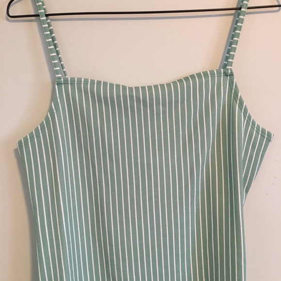 BCBGeneration Women's Square Neck Bodysuit Green M - Picture 4 of 7